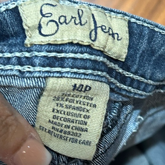 Earl Jeans Women's Blue Boot Cut with Embroidered Pocket - Picture 5 of 5